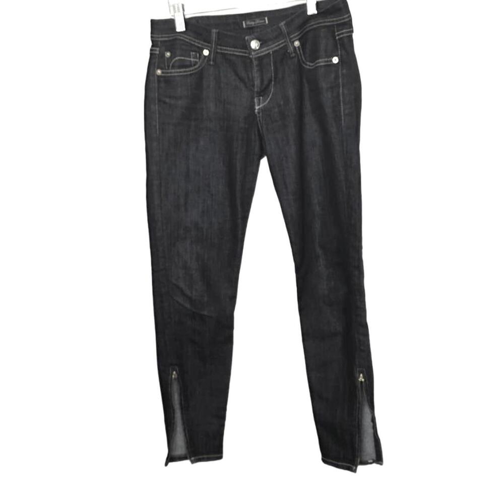 Fidelity Designer Denim Slick Skinny Jeans Dark Wash Viper Rinse Size 27